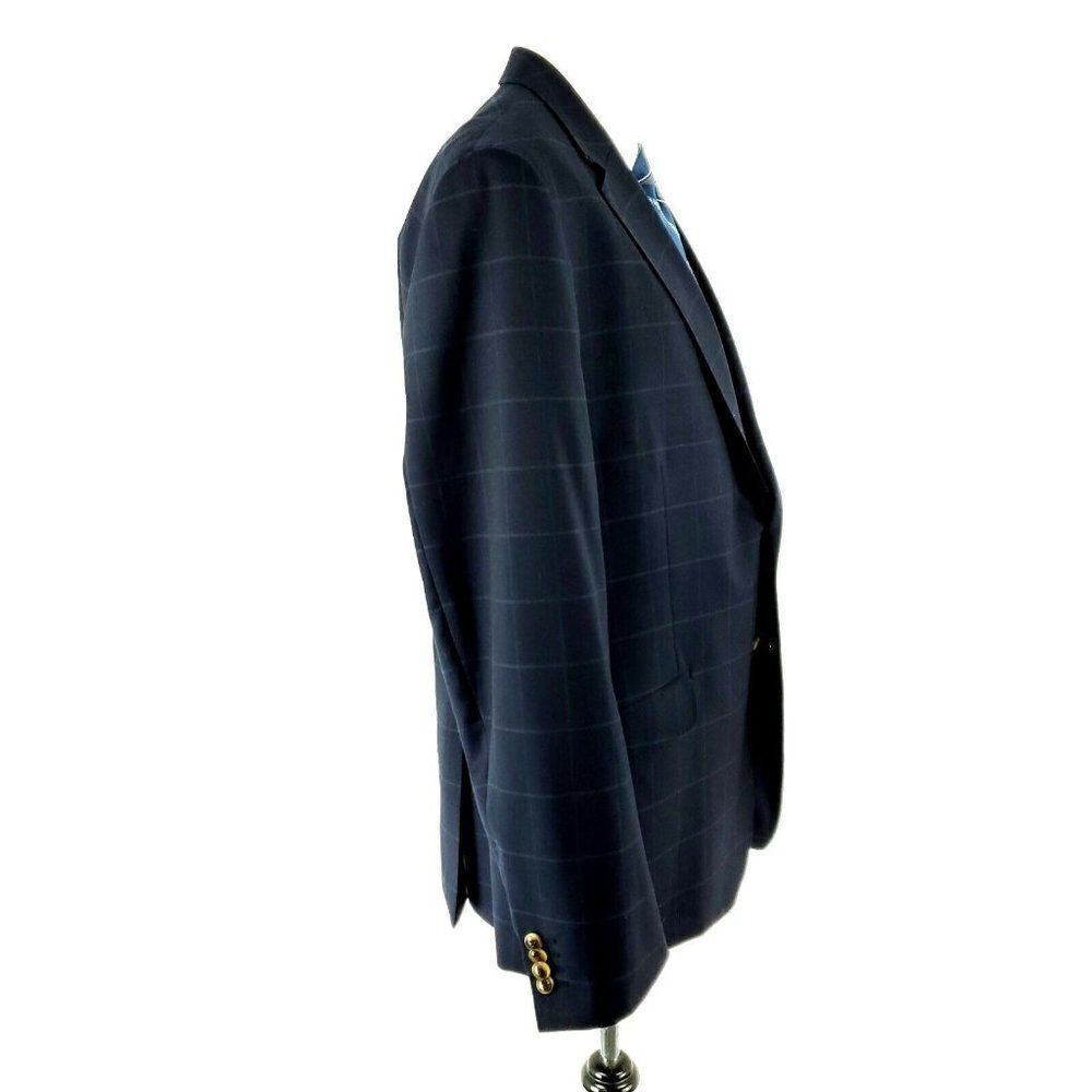 James Tattersall Wool Polyester 2 Button Suit Jac… - image 7